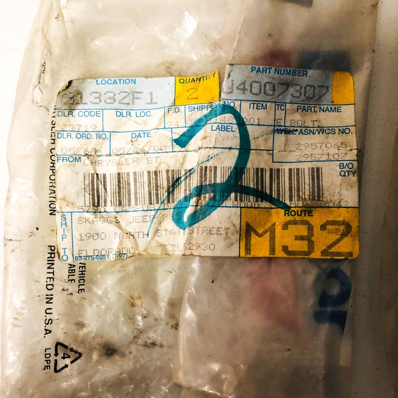 Mopar 4007307 Bolt for Cylinder Head OEM NOS 81-86 Jeep CJ 5-8 Scrmbl Loose 2