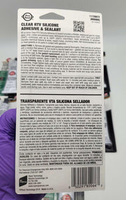 Pro Seal Clear RTV Adhesive Sealant Gasket Silicone 3oz Pack of 12 Tubes 80066 3