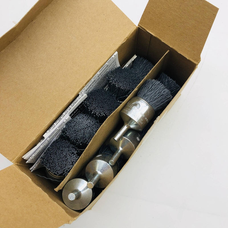10x Weiler 10155 Nylox End Brush Abrasive 1" .022/320 Grit SC EBA-22 3