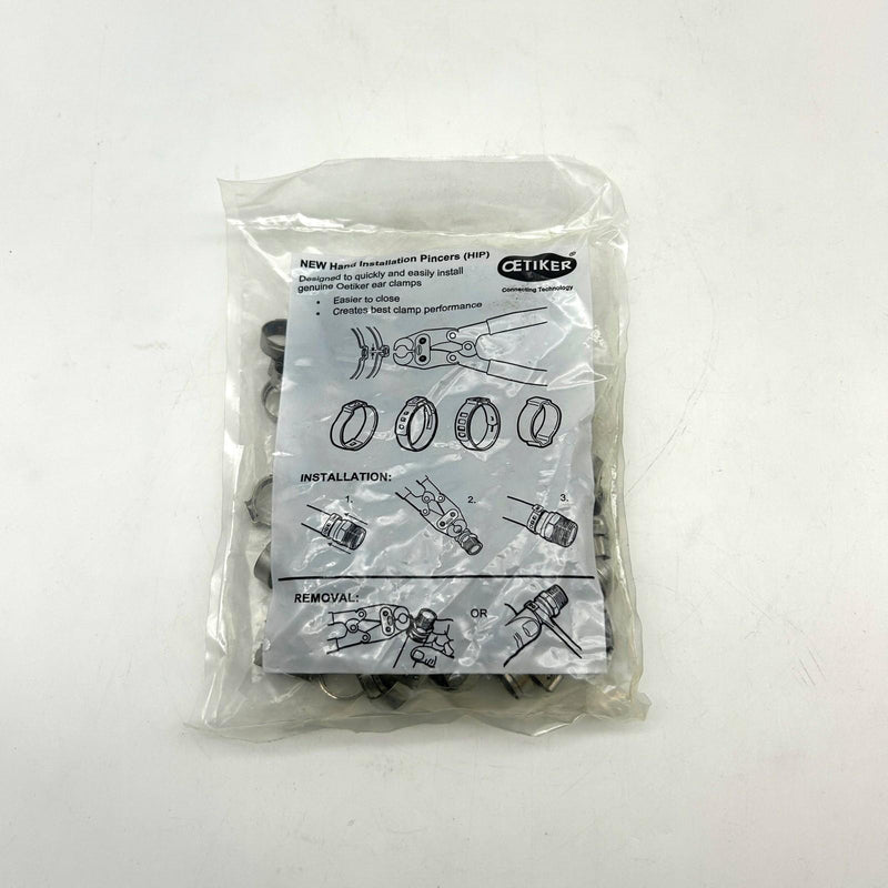 Oetiker 16700017 Stepless Ear Clamp 15.7-706R Stainless Steel Package of 100