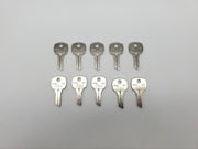 10x Ilco 1069G Key Blanks For National D8787 5 Disc Locks Nickel Plated NOS 5