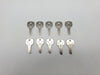 10x Ilco 1069G Key Blanks For National D8787 5 Disc Locks Nickel Plated NOS 3