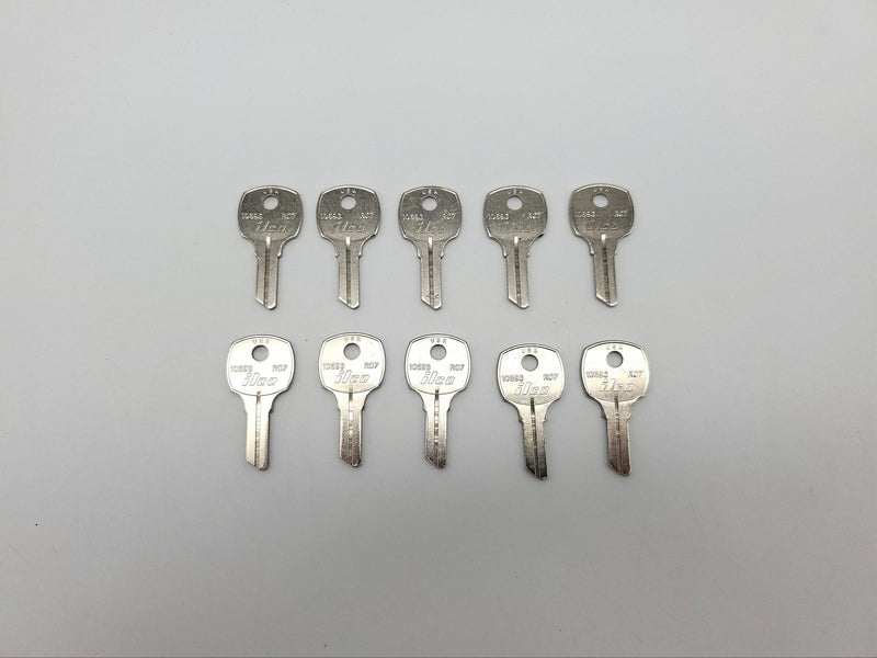 1x Ilco 1069G Key Blanks For National D8787 5 Disc Locks Nickel Plated NOS 5