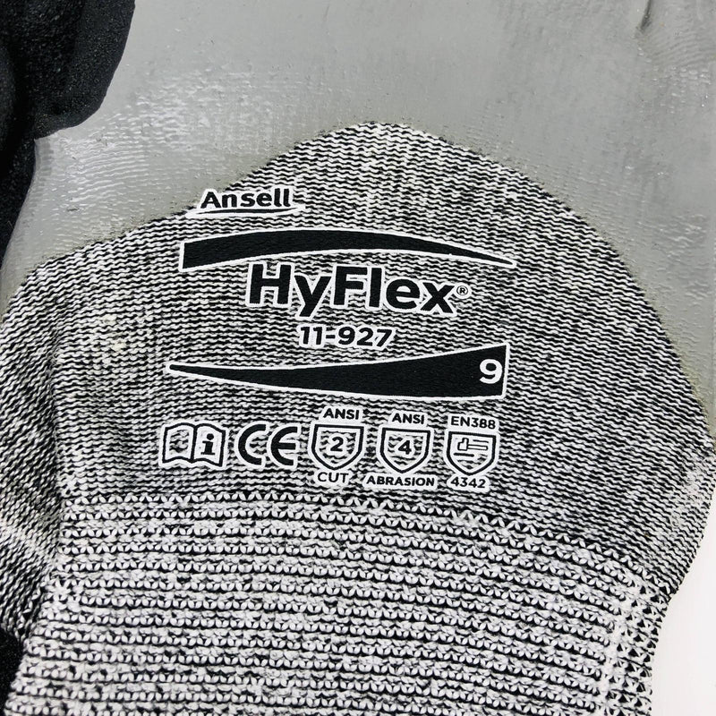 Ansell 11927 Work Gloves Size 9 Large Cut Resistant Nitrile Palm HPPE 12 Pairs 2