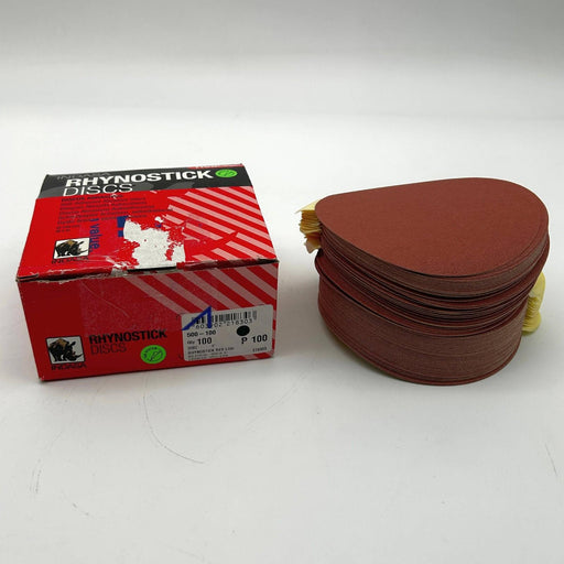 Indasa Rhynostick 500-100 Disc Self Adhesive Solid 5inch Redline P100 100/Box 1