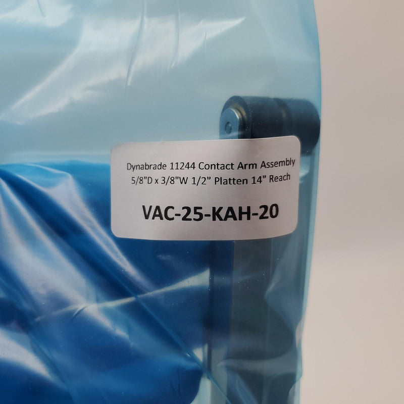 Dynabrade 11244 Contact Arm Assembly 5/8"D x 3/8"W 1/2" Platten 14" Reach 6