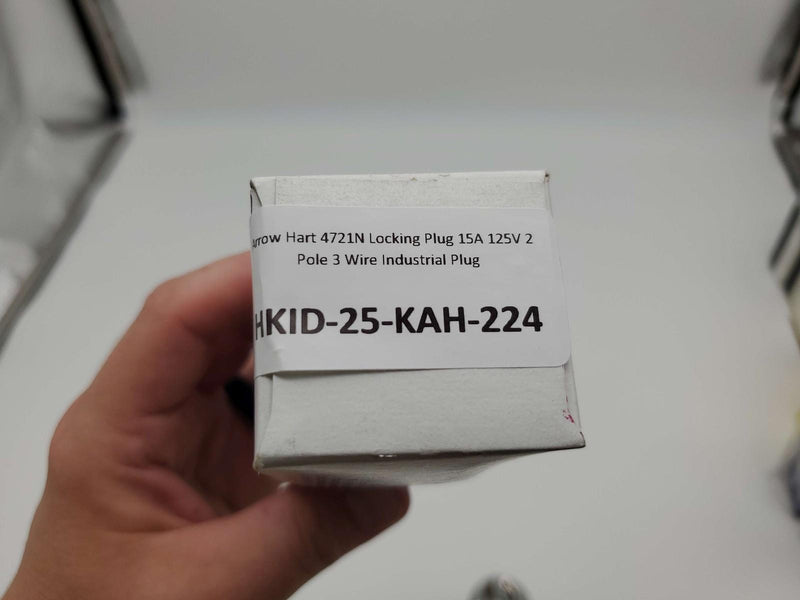 Arrow Hart 4721N Locking Plug 15A 125V 2 Pole 3 Wire Industrial Plug 5