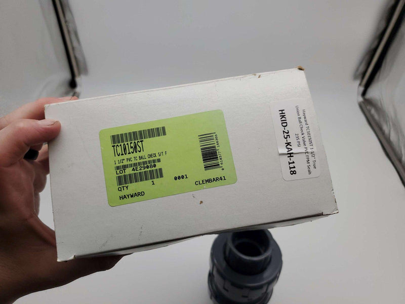 Hayward TC10150ST 1-1/2" True Union Ball Check Valve PVC FPM Seals 235 PSI 6