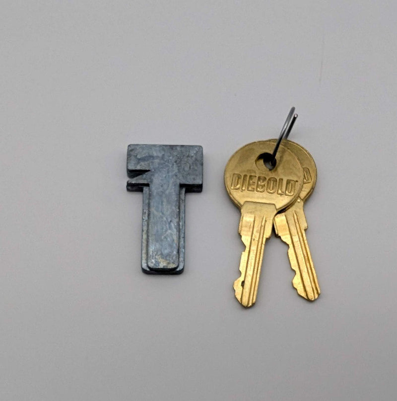 Diebold 31-018431 Undercounter Lock Core Kit w Bolt & 2 Keys Keyed 8006 4