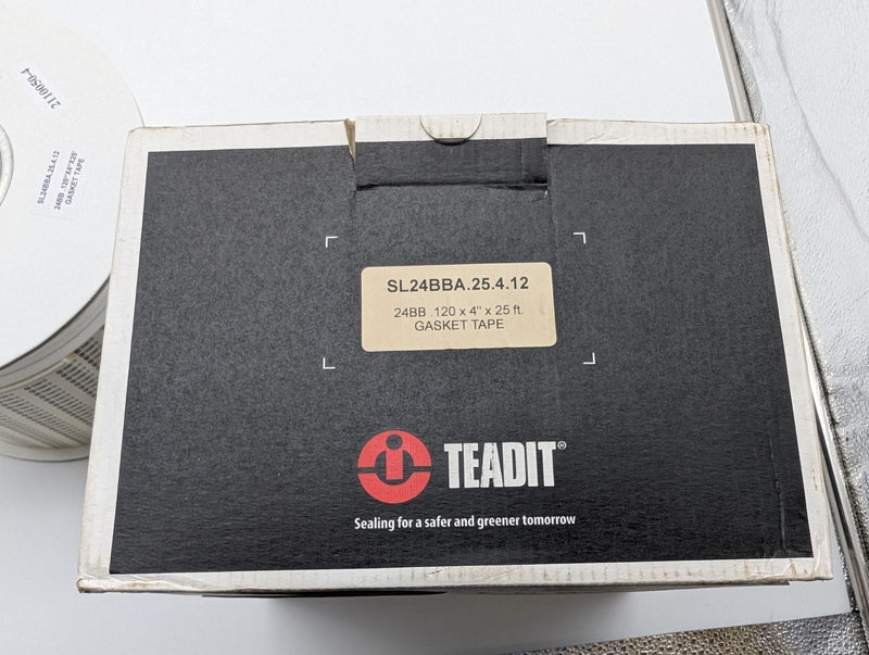 Teadit 24BB Gasket Tape 0.120in x 4in x 25ft 100% Monoaxial Expanded PTFE 4
