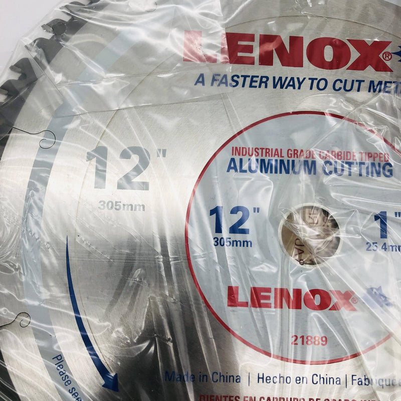 Lenox 21889 Circular Saw Blade 12" w/ 1" Arbor 80T Carbide Tip Aluminum Cutting 2