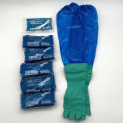 PolyCo 41350 Sleeve Gloves Small/7 Disposable Nitrile 11 Mil Polyolefin 6 Pairs 1