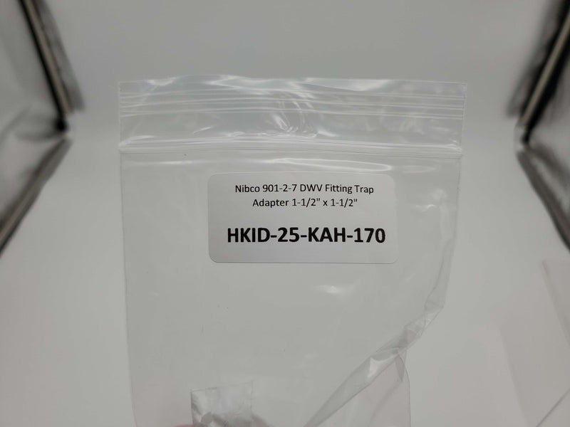 Nibco 901-2-7 DWV Fitting Trap Adapter 1-1/2" x 1-1/2" 3