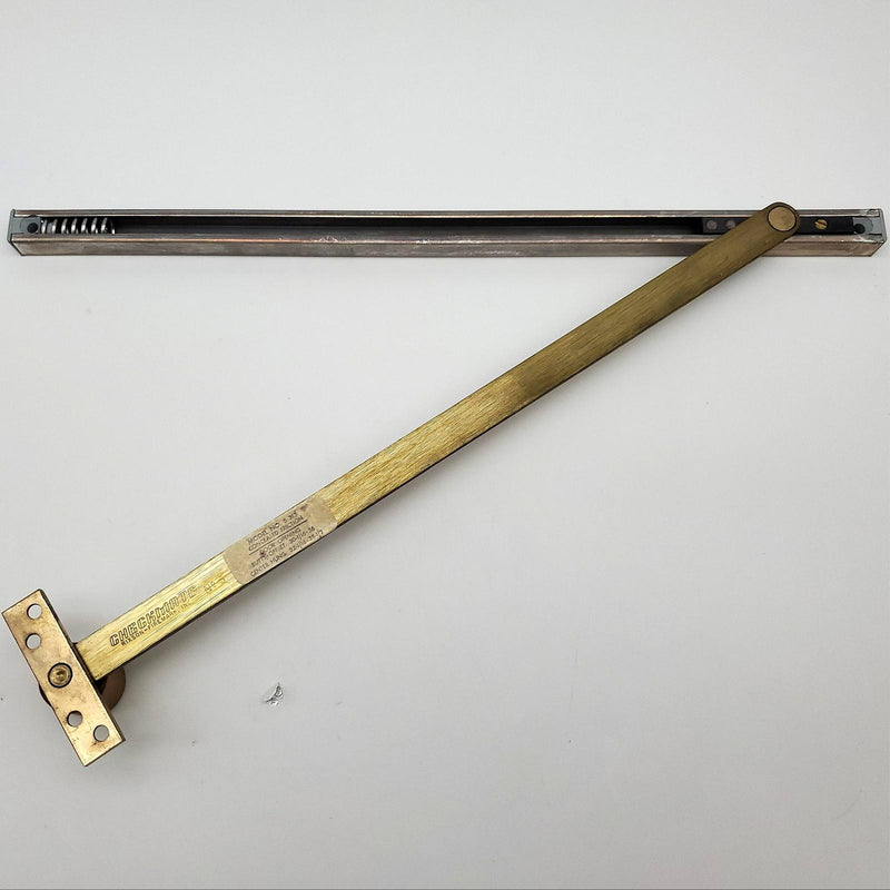 Rixson 5-313 Door Holder Overhead Concealed Satin Brass Friction Checkmate #5 1