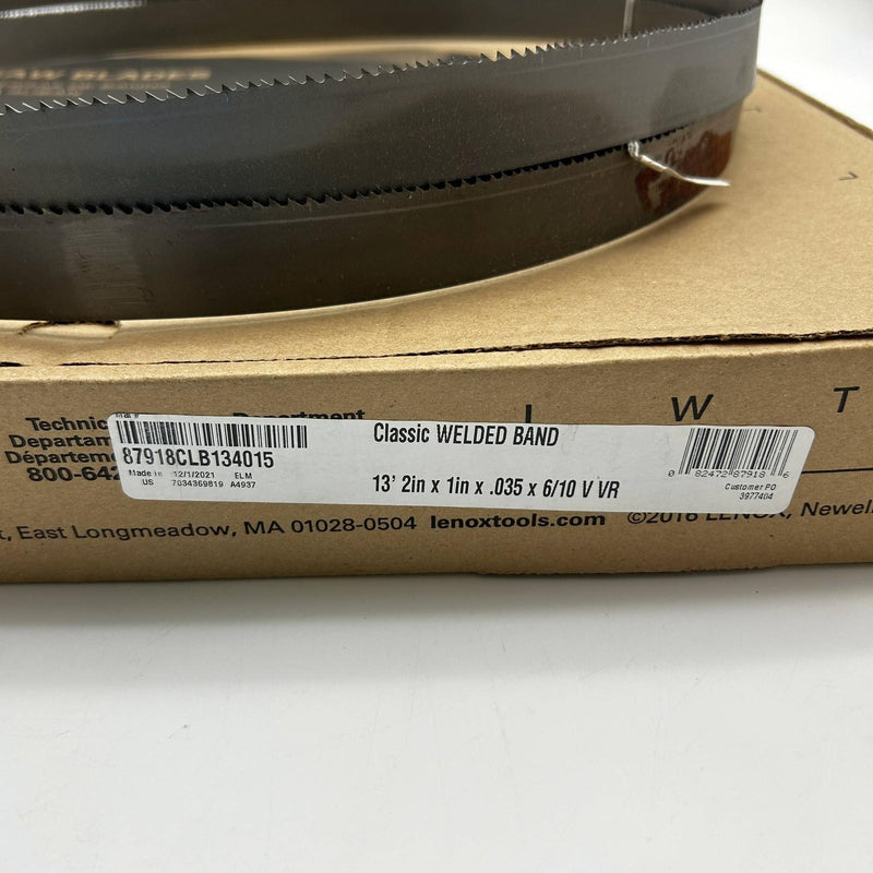 Lenox 87918 Classic Welded Band Saw Blade 13'2in x 1in x .035 x 6/10 V VR 2