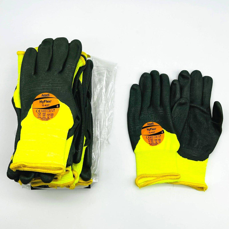 Ansell HyFlex 11427 Cut Resistant Work Glove Size 8/Medium Nitrile/Poly 12 Pairs 1