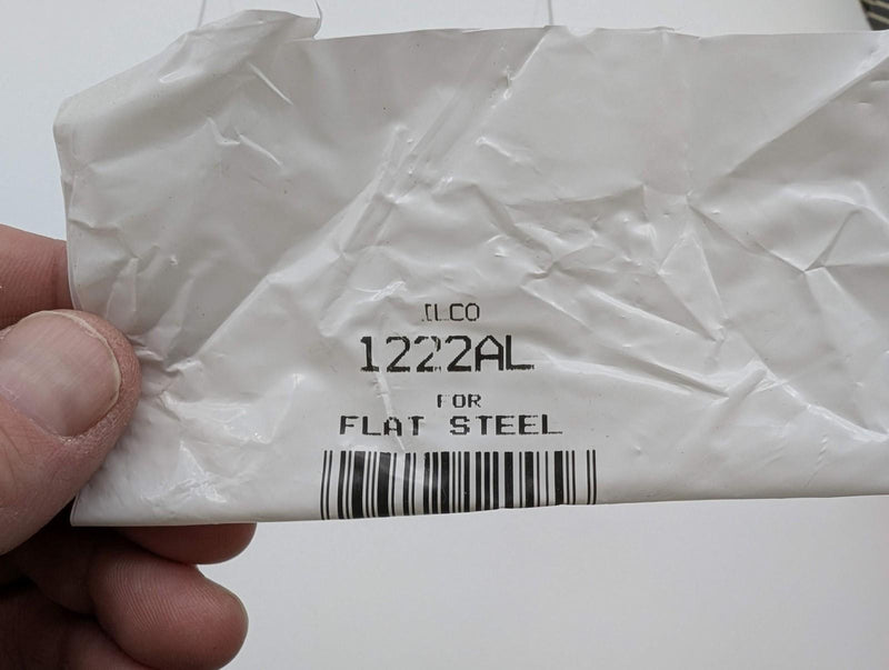10x Ilco 1222AL Flat Steel Key Blanks 0.050" Thick x 0.380" Wide 3