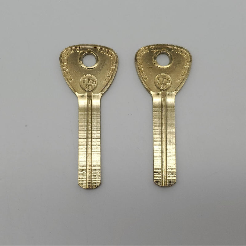 2x Taylor T78M / TR18 Key Blanks Vintage Toyota Vehicles Nickel Silver NOS 3