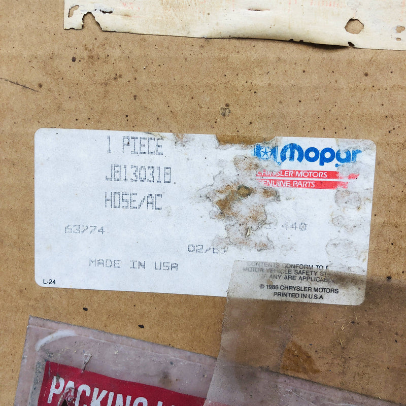 Mopar 8130318 AC Hose Compressor to Condenser OEM NOS 81-86 Jeep Cher Wag 2