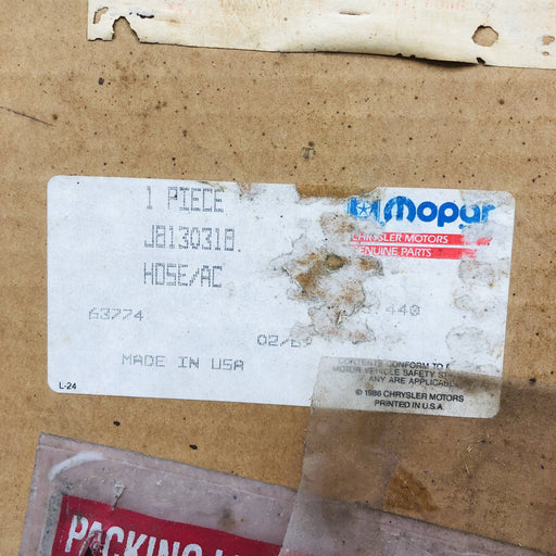 Mopar 8130318 AC Hose Compressor to Condenser OEM NOS 81-86 Jeep Cher Wag 2
