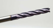 1/4" End Mill 4 Flute 1-1/2" LOC 6" OAL Carbide Exactek 4412541 3