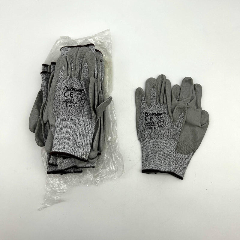 PIP Posi Grip 720DGU Cut Resistant Glove Sz Large HPPE Blend Polyurethane 12 Prs 8