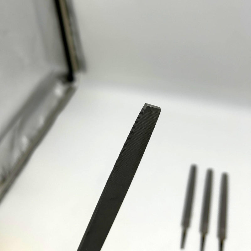 Nicholson 6" Flat Double / Single Cut Smooth File 03533N Rectangular w/ Tang 4pk