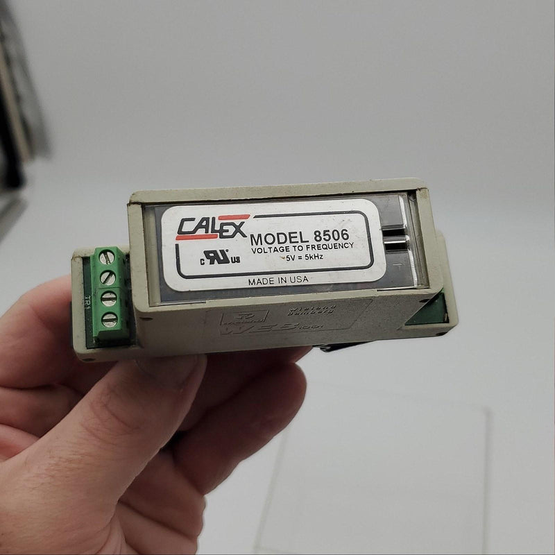 Calex 8506 PLC Analog To Frequency Converter 5V to 5kHz 24V 7mA Counter Input 1