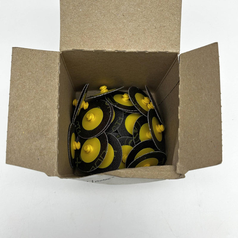 3M Roloc 22401 Sanding Disc 2in TR 361F 80 Grit Medium AO 25000 Max RPM 30pk