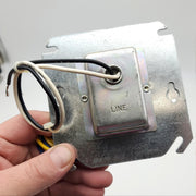 Honeywell AT72D1048 Transformer 120 VAC 4"x4 Plate Mount 1/2" Female Spud 3