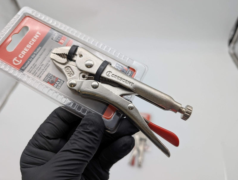 Crescent Curved Jaw Locking Pliers 5" w/ Wire Cutter C5CVN-08 Pack of 2 2