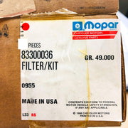 Mopar 83300036 Fuel Gas Filter W Ring Gasket OEM New Old Stock Sealed USA Made 4