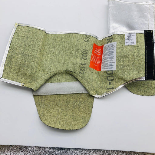 National Safety Apparel L09NJNJVCFSLG Silver Spat Large Hook Loop Aluminized OPF 2