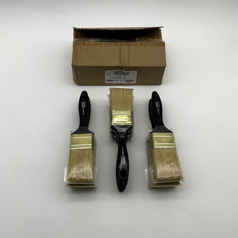 Osborn 70070 Varnish Brush 2in Wide 9/16in Thick 2-3/4in Trim White Bristle 12pk 9