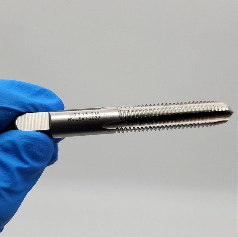 M10x1.5 4 Flute D6 Hand Tap High Speed Steel 3.14" OAL 9/32" Chuck Exactek 1