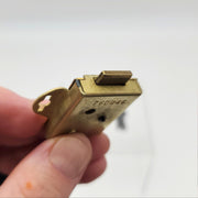 Eagle Mailbox Lock 2616 Brass Max 1/4" Rear Mount 1-3/8" Center Mount 3/16" Bolt 4