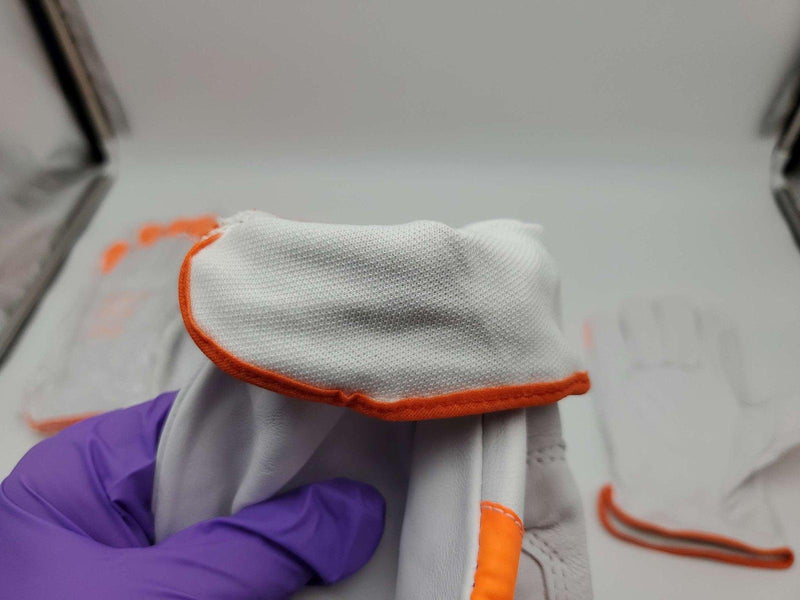 Goatskin Leather Driver Gloves A5 Cut Resistant Hi-Vis Fingertips 3XL 3 Pairs 4