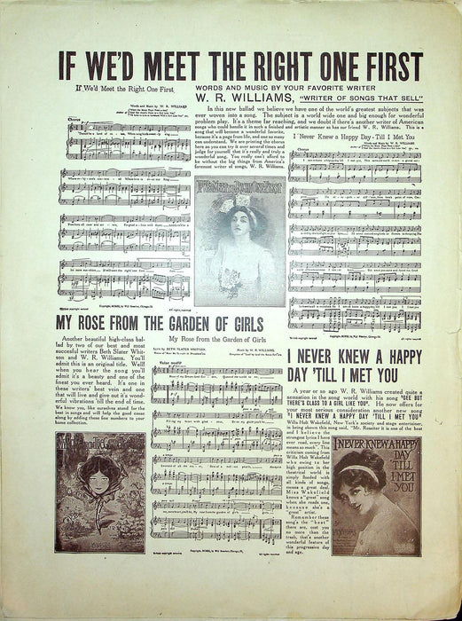 1910 I'd Love To Live In Loveland With A Girl Like You Sheet Music Maud Lambert 3