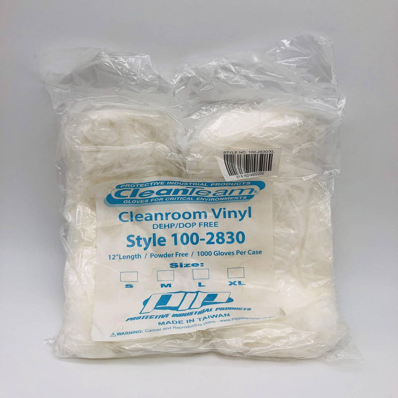PIP 100-2830 Cleanroom Vinyl Glove XL Single Use Clss 10 Finger Textur 12" 100pk 7