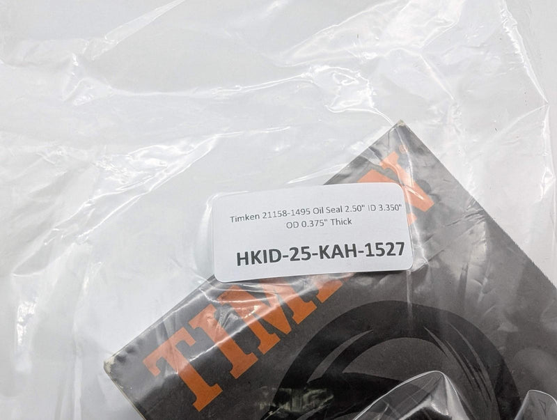 Timken 21158-1495 Oil Seal 2.25" ID 3.350" OD 0.375" Thick 5
