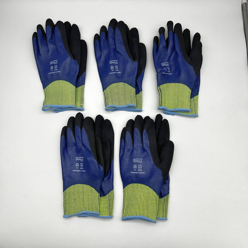Global Glove CR999MFF Cut Resistant Glove 11 / 2XL Samurai Double Dipped 5 Pairs