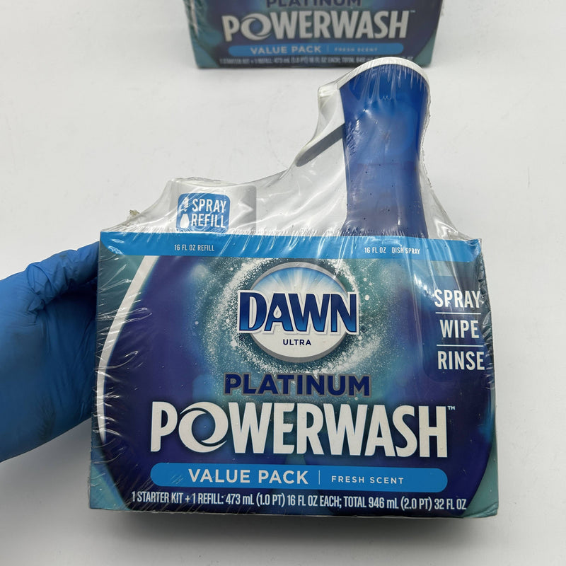Dawn Powerwash Spray Dish Soap Platinum Value Pack 32oz Fresh Scent Lot of 5pks