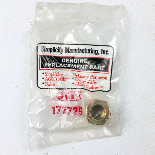 Simplicity 177725 Hex Nut 7/16-20 OEM NOS USA Made Replcd 2177725SM Coated 1