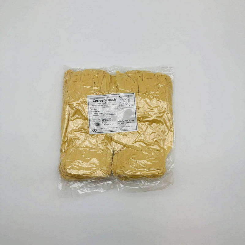 Correct-Touch PFXT204 Disposable Gloves XL Cleanroom 12" Latex PF 100/Bag 5