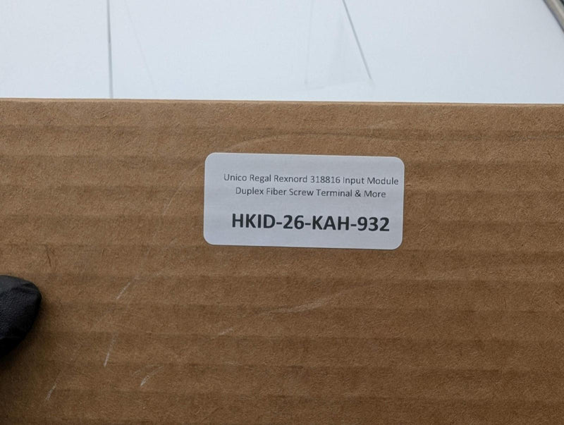 Unico Regal Rexnord 318816 Input Module Duplex Fiber Screw Terminal & More