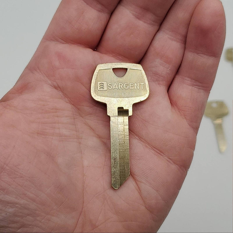 10 Sargent 6270 LH Key Blanks LH Keyway Nickel Silver 6 Pin NOS 1