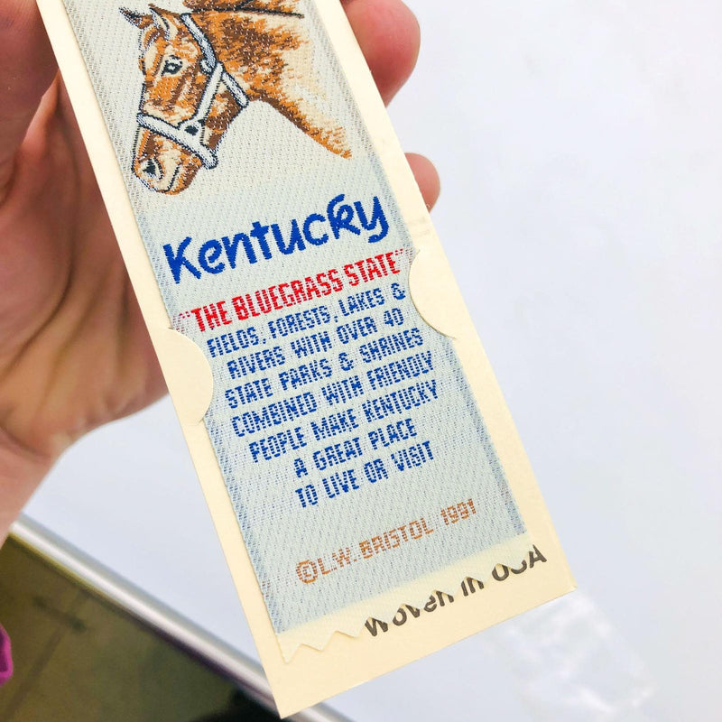 Vintage Kentucky Bookmark LW Bristol 1991 Horse Prk Lexington Souvenir Bluegrass 5