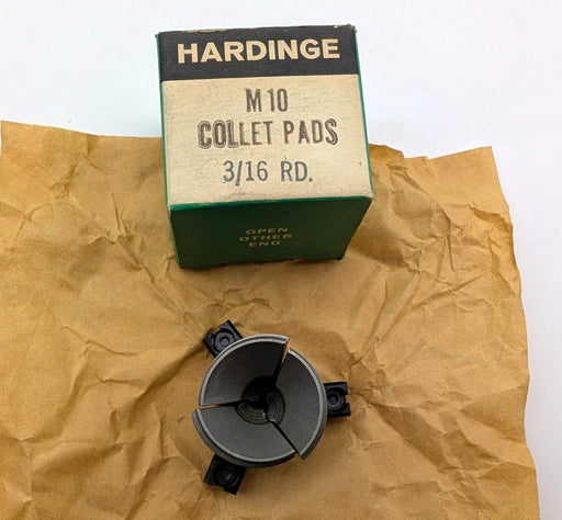 Hardinge M10 3/16" Round Smooth Collet Pads 3-Segment for M10 Collet 1
