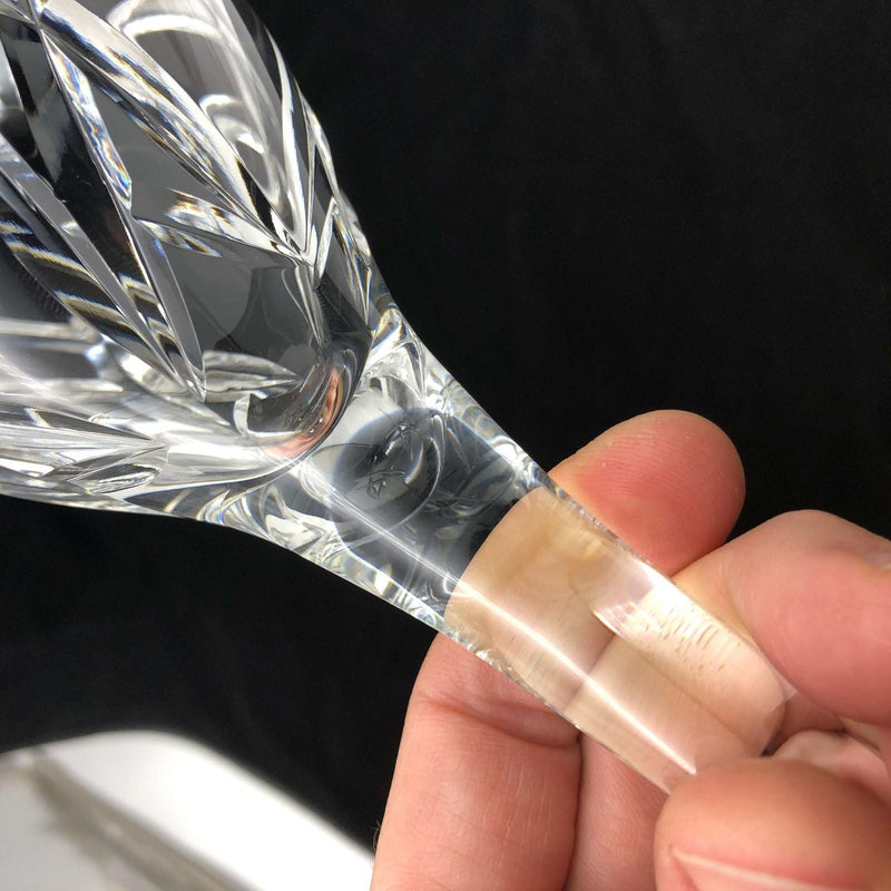 1ct Waterford Crystal Wine Goblet John Rocha 9-7/8" Signature 100489 Mark Chip 8