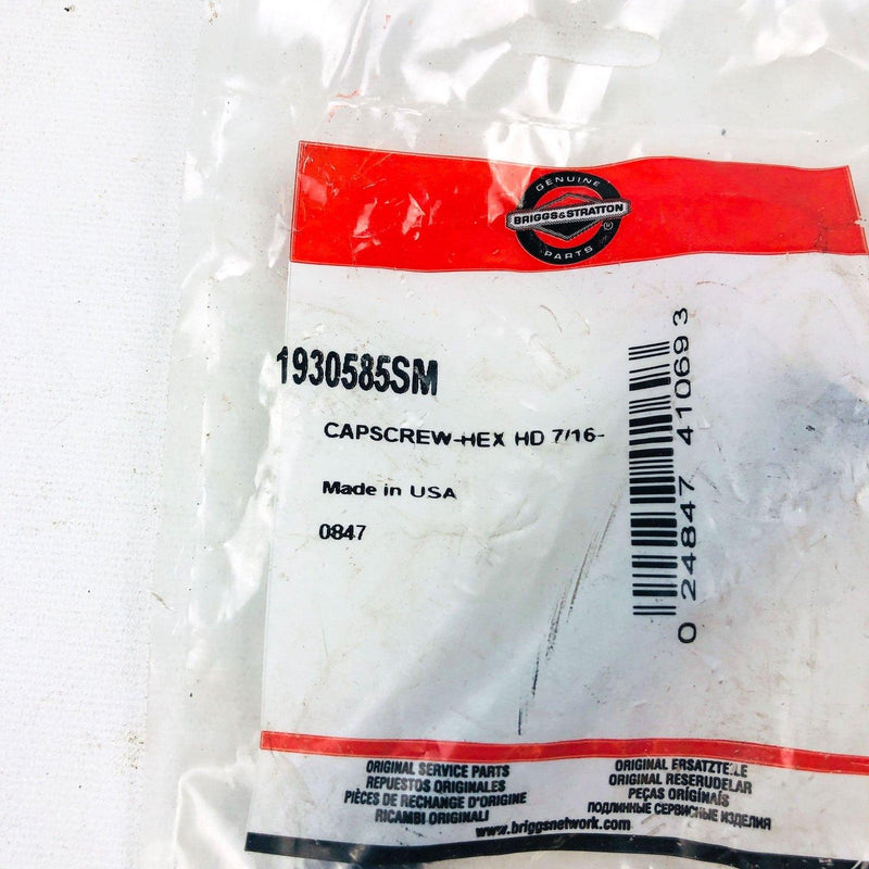 Briggs and Stratton 1930585SM Capscrew Hex Head 7/16 OEM NOS Simplicity 1930585 4